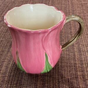 Franciscan Pink and Green Floral Mug